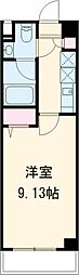 アルファコート下赤塚 1Kの間取図画像