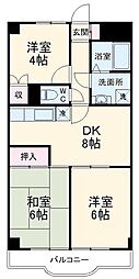 メゾンベール 3DKの間取図画像