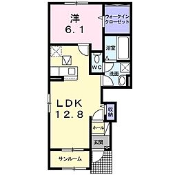 セイバリーゼファー 1LDKの間取図画像