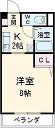 GRANDEUR 1Kの間取図画像