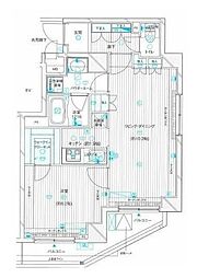 MAINSTAGE西蒲田 1LDKの間取図画像