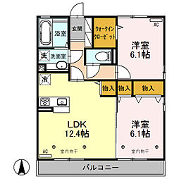 間取図画像 2LDK