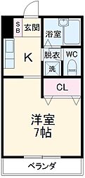 間取図画像 1K