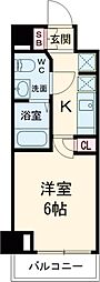 プレール・ドゥーク練馬高野台 1Kの間取図画像