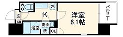 Osaka Metro谷町線 南森町駅 徒歩3分の賃貸マンション 2階1Kの間取り