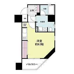 レジディア江戸堀 ワンルームの間取図画像