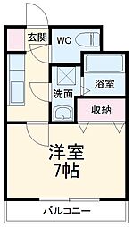 間取図画像 1K