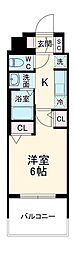 エステムコート名古屋セントリア 1Kの間取図画像