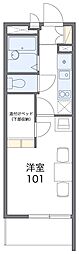 レオパレスイトウ 1Kの間取図画像