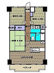 シルキーガーデン 1階3LDKの間取り