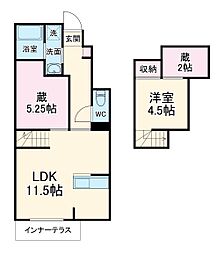 東京メトロ東西線 南行徳駅 徒歩8分の賃貸アパート 1階1SLDKの間取り