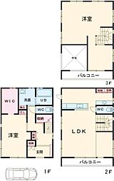 都営新宿線 瑞江駅 徒歩8分の賃貸一戸建て 1階2LDKの間取り