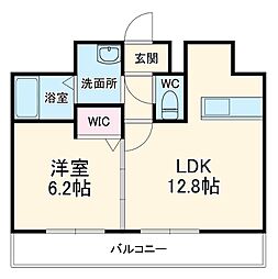 名古屋市営名城線 志賀本通駅 徒歩5分の賃貸マンション 2階1LDKの間取り