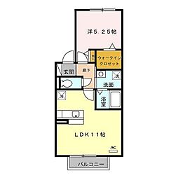 JR東海道本線 東刈谷駅 徒歩6分の賃貸アパート 2階1LDKの間取り
