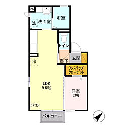 ラフィネ・トロワ 1LDKの間取図画像