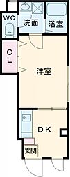 モンレーヴ赤羽 1階1Kの間取り