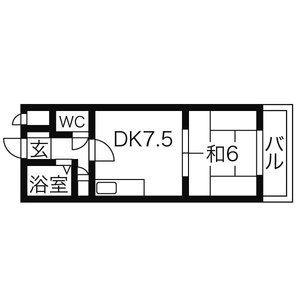 メゾン24 407｜北海道札幌市中央区南二十六条西１３丁目(賃貸マンション1DK・4階・30.40㎡)の写真 その2