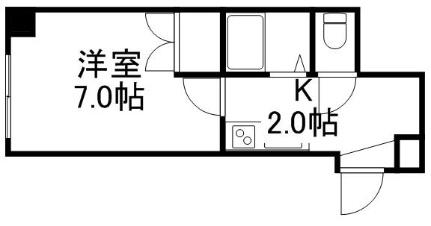 ロイヤルハイム 102｜北海道札幌市中央区南七条西９丁目(賃貸マンション1K・1階・20.77㎡)の写真 その2