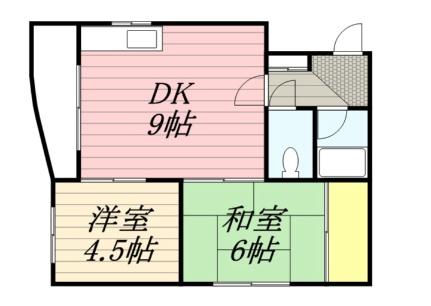 サンエス宮の森フラット 0201｜北海道札幌市中央区宮の森四条１丁目(賃貸マンション2DK・2階・49.70㎡)の写真 その2