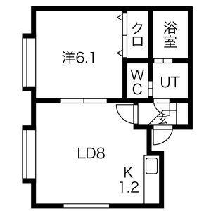 エクシード南11条 101｜北海道札幌市中央区南十一条西１３丁目(賃貸アパート1LDK・1階・33.68㎡)の写真 その2