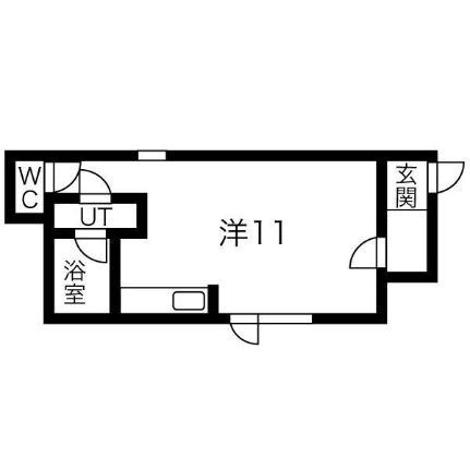 ヴィオーネ137 105｜北海道札幌市中央区南十三条西７丁目(賃貸アパート1R・1階・21.40㎡)の写真 その2