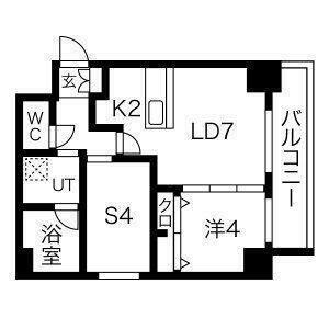 ＳーＲＥＳＩＤＥＮＣＥ円山表参道 711｜北海道札幌市中央区北一条西２１丁目(賃貸マンション1SLDK・7階・41.25㎡)の写真 その2