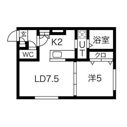 ＤＡＹＳ山鼻 402｜北海道札幌市中央区南二十二条西９丁目(賃貸マンション1LDK・4階・34.50㎡)の写真 その2