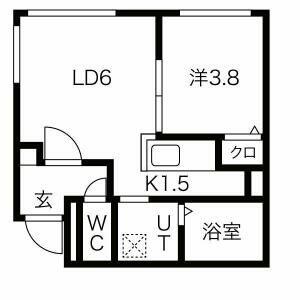 ＰＲＩＭＥ　ＣＯＵＲＴ北円山 106｜北海道札幌市中央区北六条西２５丁目(賃貸マンション1LDK・1階・28.06㎡)の写真 その2