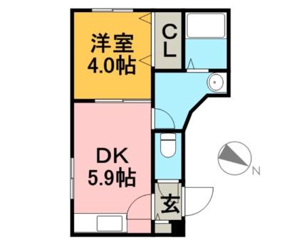ｆｏｒｔｕｎｅプラスｓａｐｐｏｒｏ 205｜北海道札幌市中央区南一条東６丁目(賃貸マンション1DK・2階・25.32㎡)の写真 その2