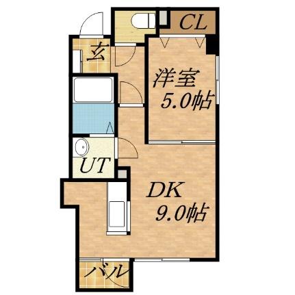 アルコバレーノ東札幌 401｜北海道札幌市白石区東札幌二条３丁目(賃貸マンション1LDK・2階・34.51㎡)の写真 その2