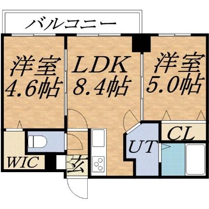 クラッセ近代美術館北 506｜北海道札幌市中央区北六条西１６丁目(賃貸マンション2DK・5階・40.53㎡)の写真 その2