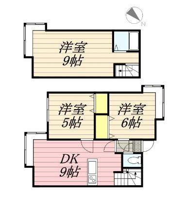 ＡＭＳ平和通 106｜北海道札幌市白石区平和通９丁目北(賃貸アパート2DK・1階・52.80㎡)の写真 その2