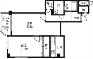 グランメゾン東札幌 00502｜北海道札幌市白石区東札幌五条４丁目(賃貸マンション1LDK・5階・57.58㎡)の写真 その2