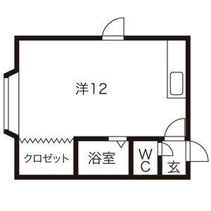 サンホームＭＳ　16番館 205｜北海道札幌市白石区栄通１６丁目(賃貸アパート1R・2階・25.92㎡)の写真 その2