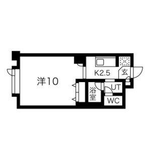 藤井ビルひばりが丘 0710｜北海道札幌市厚別区厚別南１丁目(賃貸マンション1K・7階・28.48㎡)の写真 その2