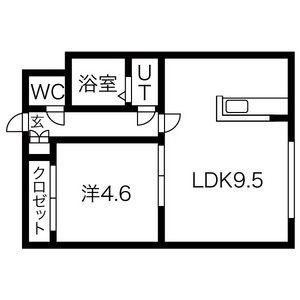 セレーナ南郷 410｜北海道札幌市白石区南郷通２１丁目南(賃貸マンション1DK・4階・32.64㎡)の写真 その2