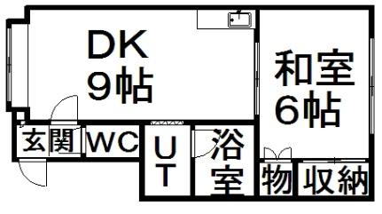 パークサイド南郷 203 ｜ 北海道札幌市白石区南郷通８丁目南（賃貸アパート1LDK・2階・42.30㎡） その2