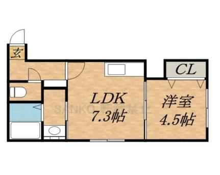 ＳＭＡＮＩＡ（スマニア） 405 ｜ 北海道札幌市東区北二十三条東１６丁目（賃貸マンション1DK・4階・27.20㎡） その2