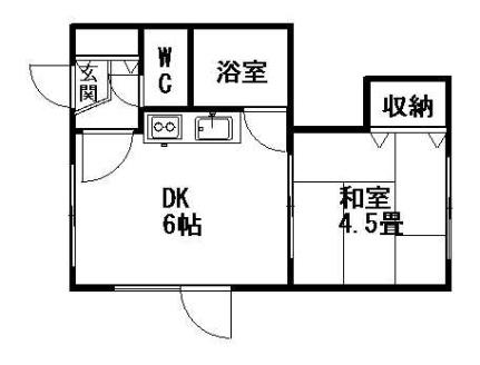 イーストアベニュー 107｜北海道札幌市東区北二十条東１２丁目(賃貸アパート1DK・1階・21.10㎡)の写真 その2