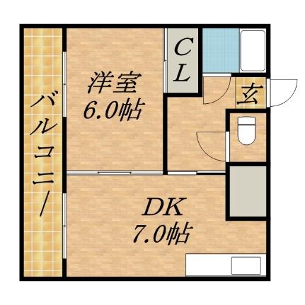 北飛越阿部III 205｜北海道札幌市東区北十九条東１９丁目(賃貸マンション1DK・2階・33.28㎡)の写真 その2