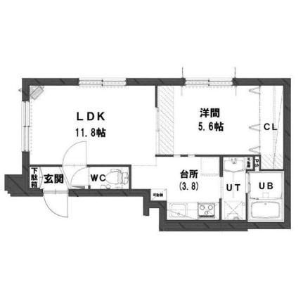 グランメールジュネス 301｜北海道札幌市東区北三十五条東１４丁目(賃貸マンション1LDK・3階・39.60㎡)の写真 その2