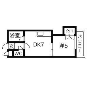 グランドール天野 402｜北海道札幌市東区北四十条東７丁目(賃貸マンション1DK・4階・26.00㎡)の写真 その2