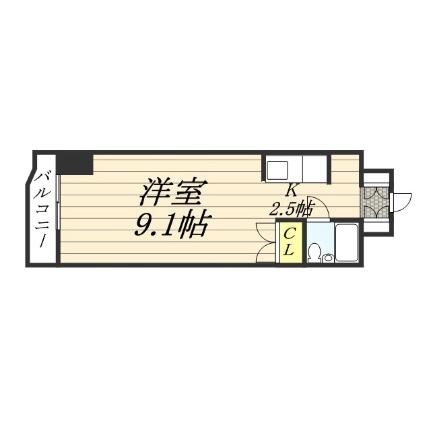 札幌グランドハイツ 512 ｜ 北海道札幌市東区北八条東１丁目（賃貸マンション1R・5階・27.60㎡） その2