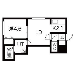 シェリシス北19条 103｜北海道札幌市東区北十九条東１５丁目(賃貸マンション1LDK・1階・29.29㎡)の写真 その2