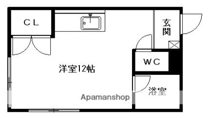 スモット清田II 301｜北海道札幌市清田区清田三条１丁目(賃貸マンション1R・3階・27.54㎡)の写真 その2