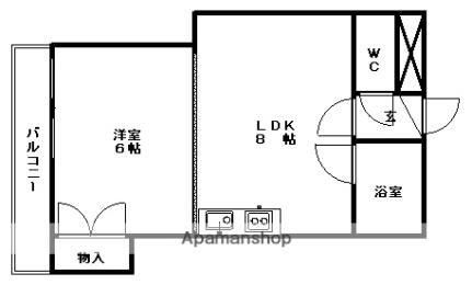 北海道札幌市豊平区月寒東二条２０丁目(賃貸マンション1LDK・2階・30.00㎡)の写真 その2