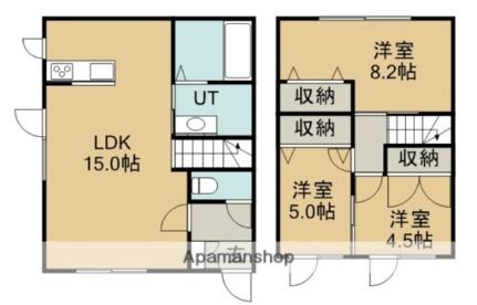 Ｍｏｎｔ　Ｃｌａｉｒ 101｜北海道北広島市輪厚中央３丁目(賃貸テラスハウス3LDK・1階・69.31㎡)の写真 その2