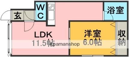 グリーンハイツ 102 ｜ 北海道札幌市豊平区月寒東五条１８丁目（賃貸アパート1LDK・1階・37.00㎡） その2