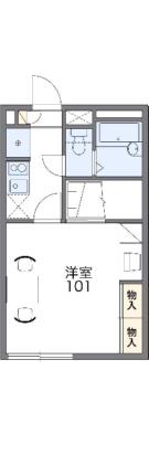 レオパレスＲＯＵＴＥ36　I 107｜北海道札幌市豊平区豊平四条９丁目(賃貸アパート1K・1階・23.18㎡)の写真 その2