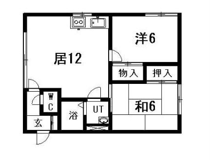 コーポたかはしＢ 202｜北海道札幌市豊平区月寒東三条１８丁目(賃貸アパート2LDK・3階・52.05㎡)の写真 その2